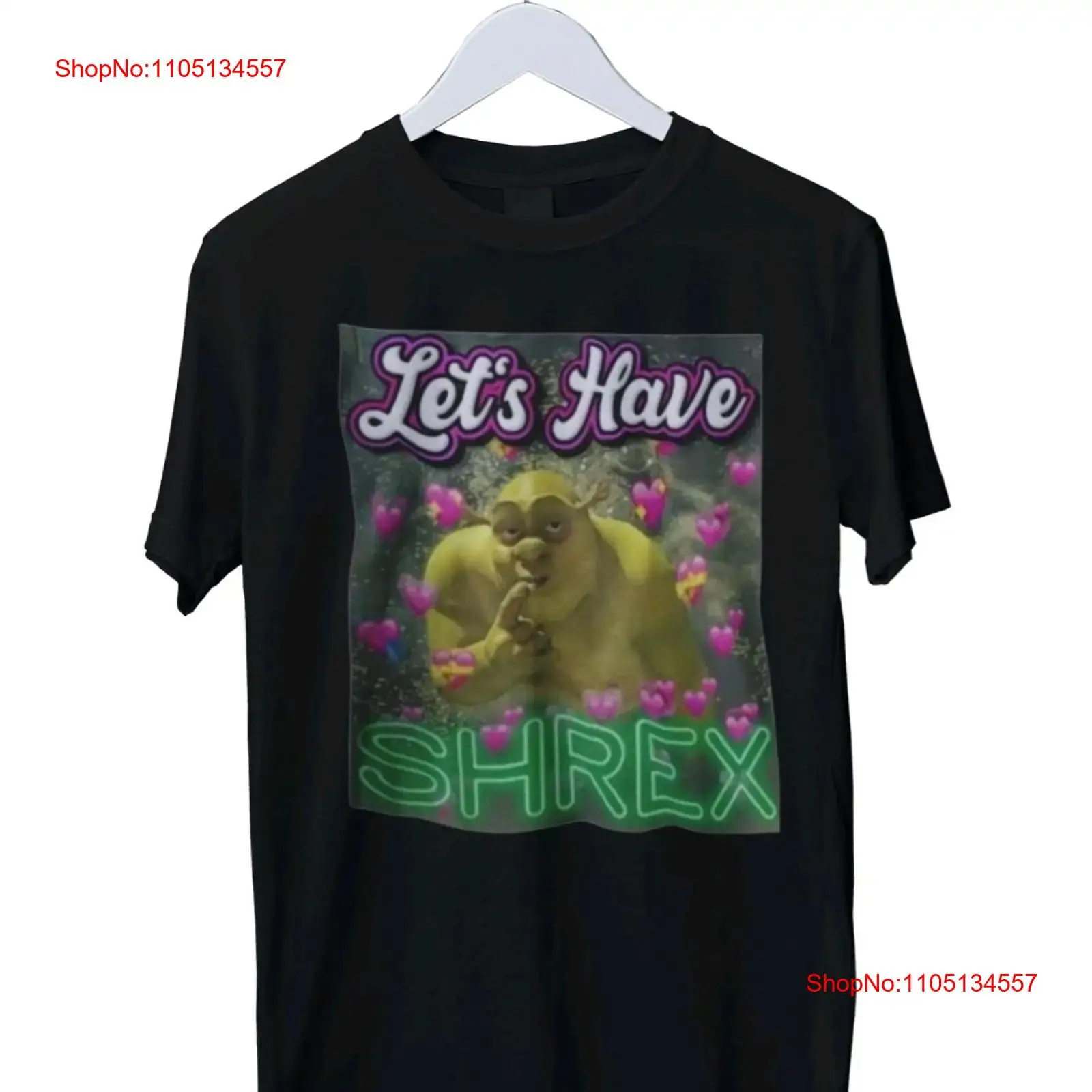 Vintage Fashion Knitwear - Lets Have Shrex Meme camiseta divertida