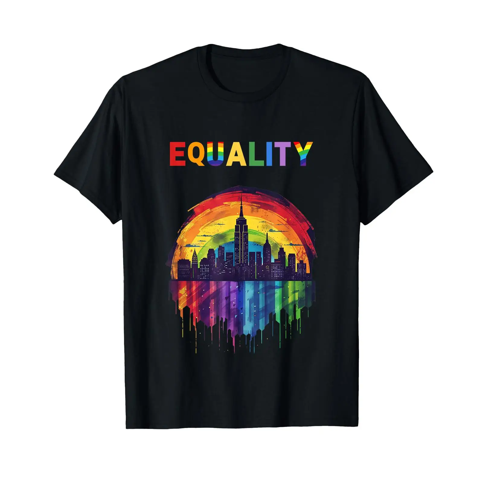 Vintage Fashion Community - Camiseta Pride LGBTQ Community Human Friendly,