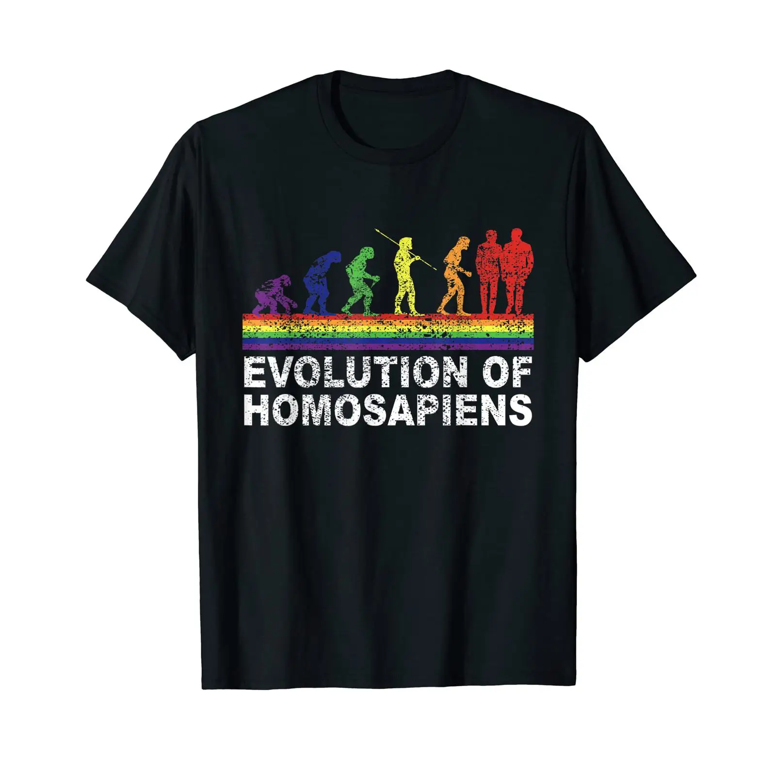 Vintage Fashion Community - Camiseta Gay Pride LGBT Community Evolution
