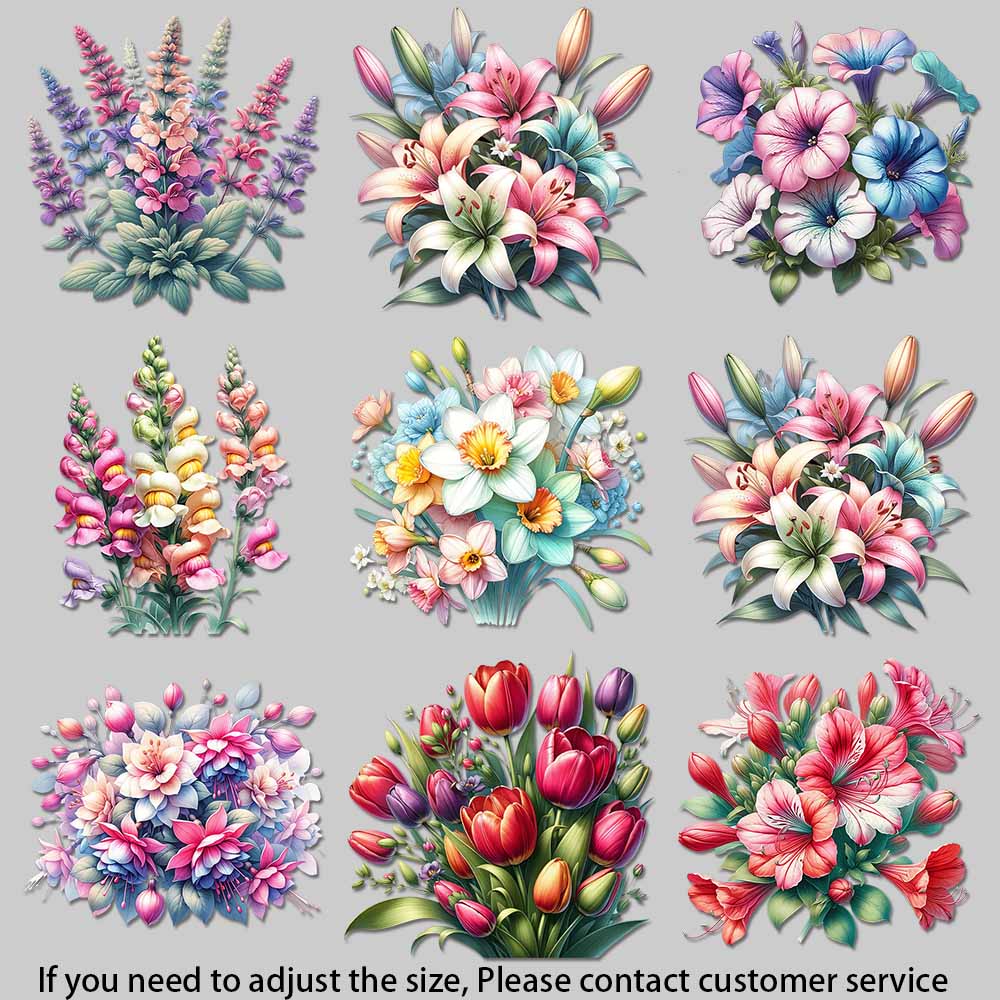 Vintage Fashion Stores - Parches Termoadhesivos Vintage de Flores de