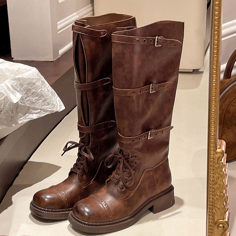 Vintage Fashion And Design - Botas hasta la rodilla para Mujer,