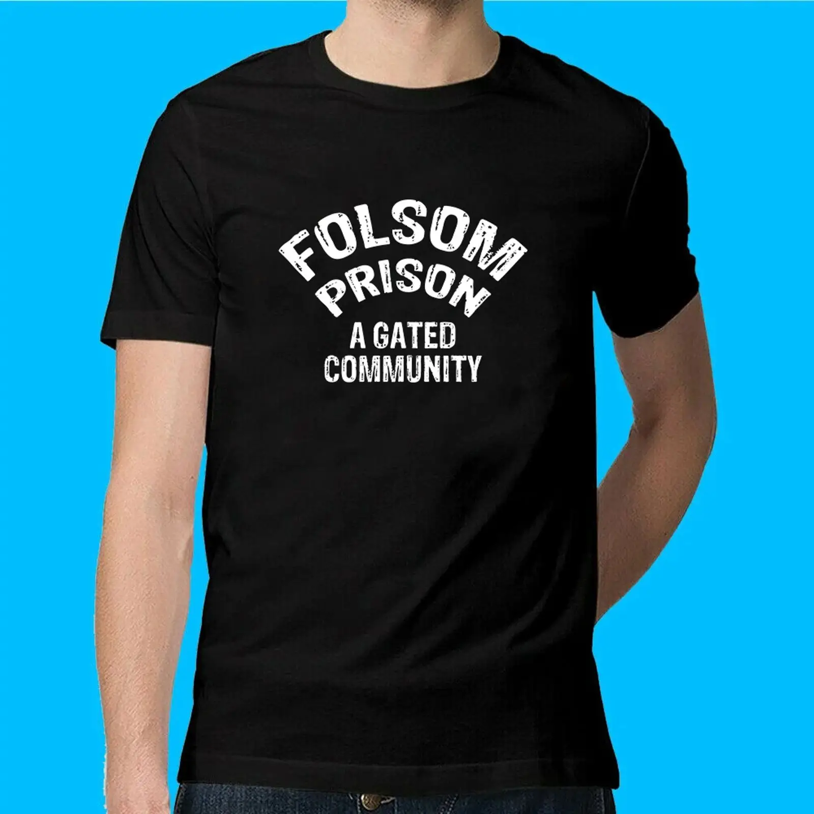 Vintage Fashion Community - Camiseta divertida de la prisión estatal