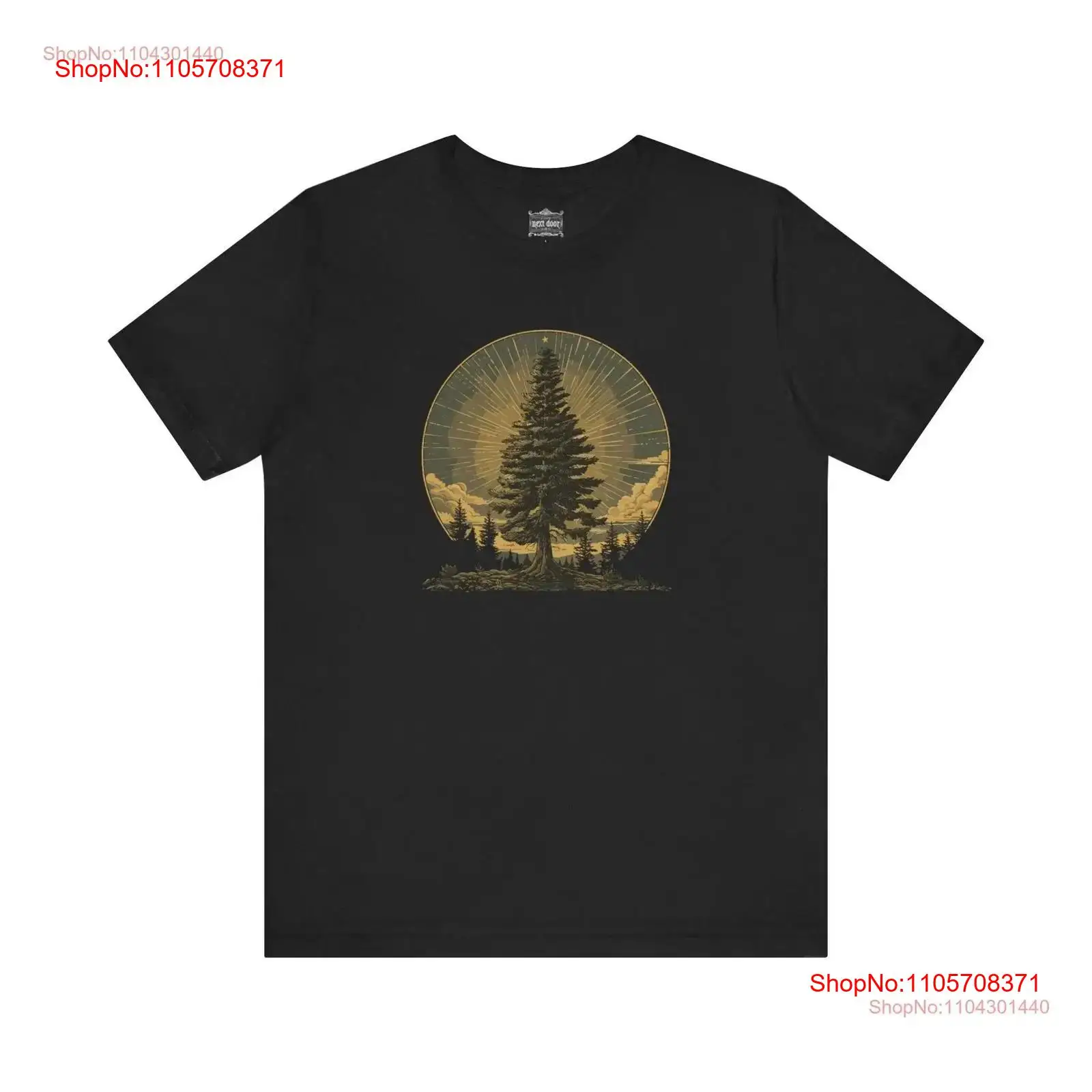 Vintage Fashion Icons - Camiseta Jersey con Estampado de Bosque