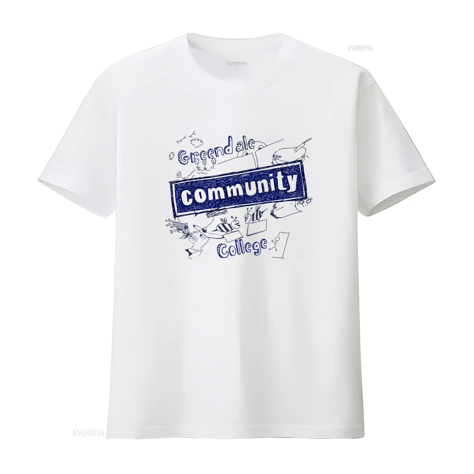 Vintage Fashion Community - Camiseta con estampado de Greendale Community