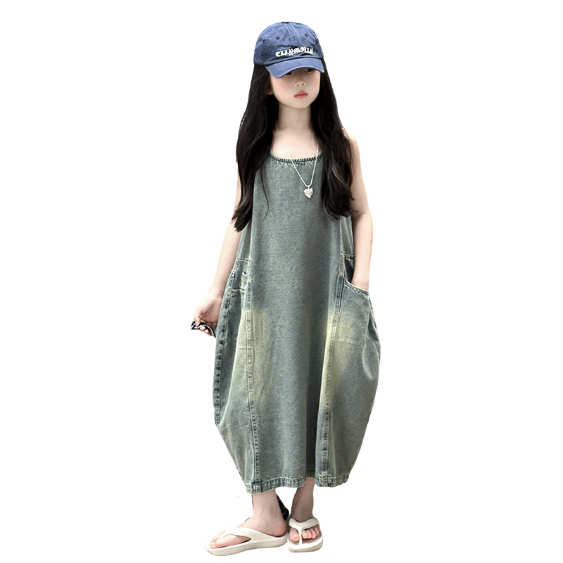 Vintage Fashion Outfit - Vintage azul niños niñas alta calidad