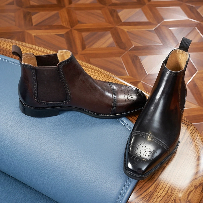 Vintage Fashion And Design - Botas Chelsea italianas Vintage para hombre,