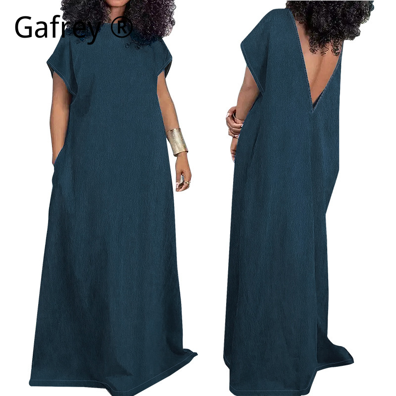 Vestido Maxi de Mezclilla para - Vintage Fashion Outfit reseña y precio