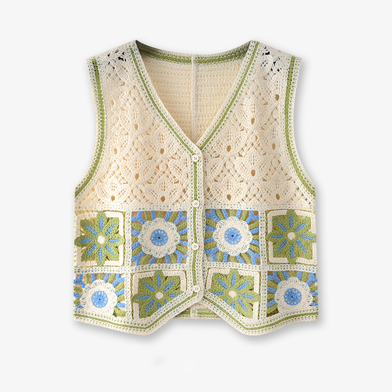 Chaleco de ganchillo cuadrado  - Crochet Top Boho reseña y precio