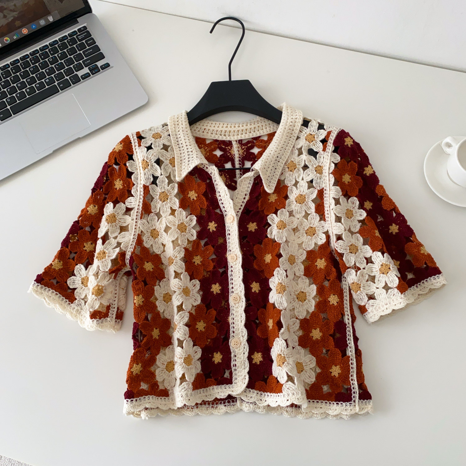 Cárdigan de Mujer con Diseño F - Crochet Top Boho reseña y precio