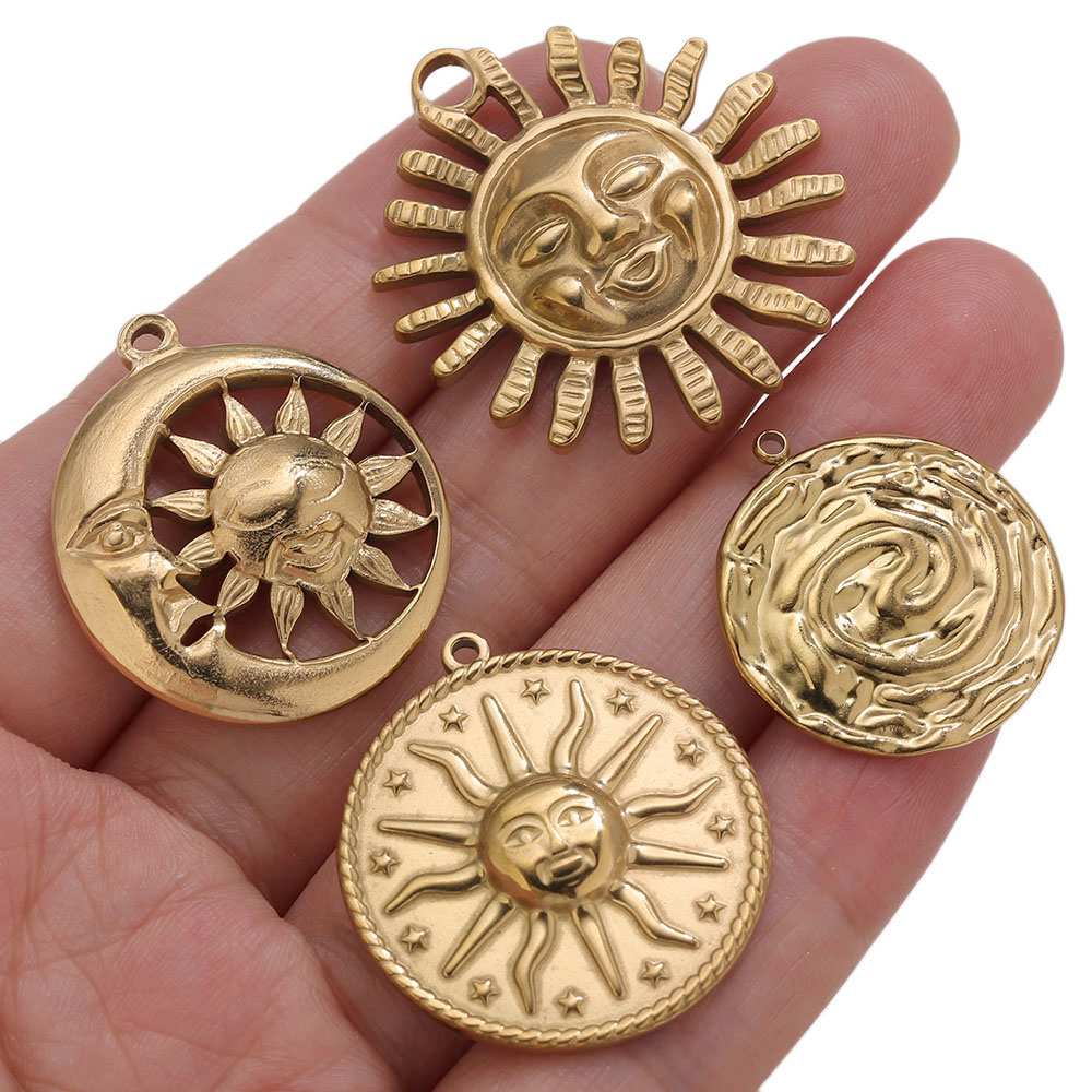 5 piezas de dijes de sol redon - Vintage Fashion Stores reseña y precio