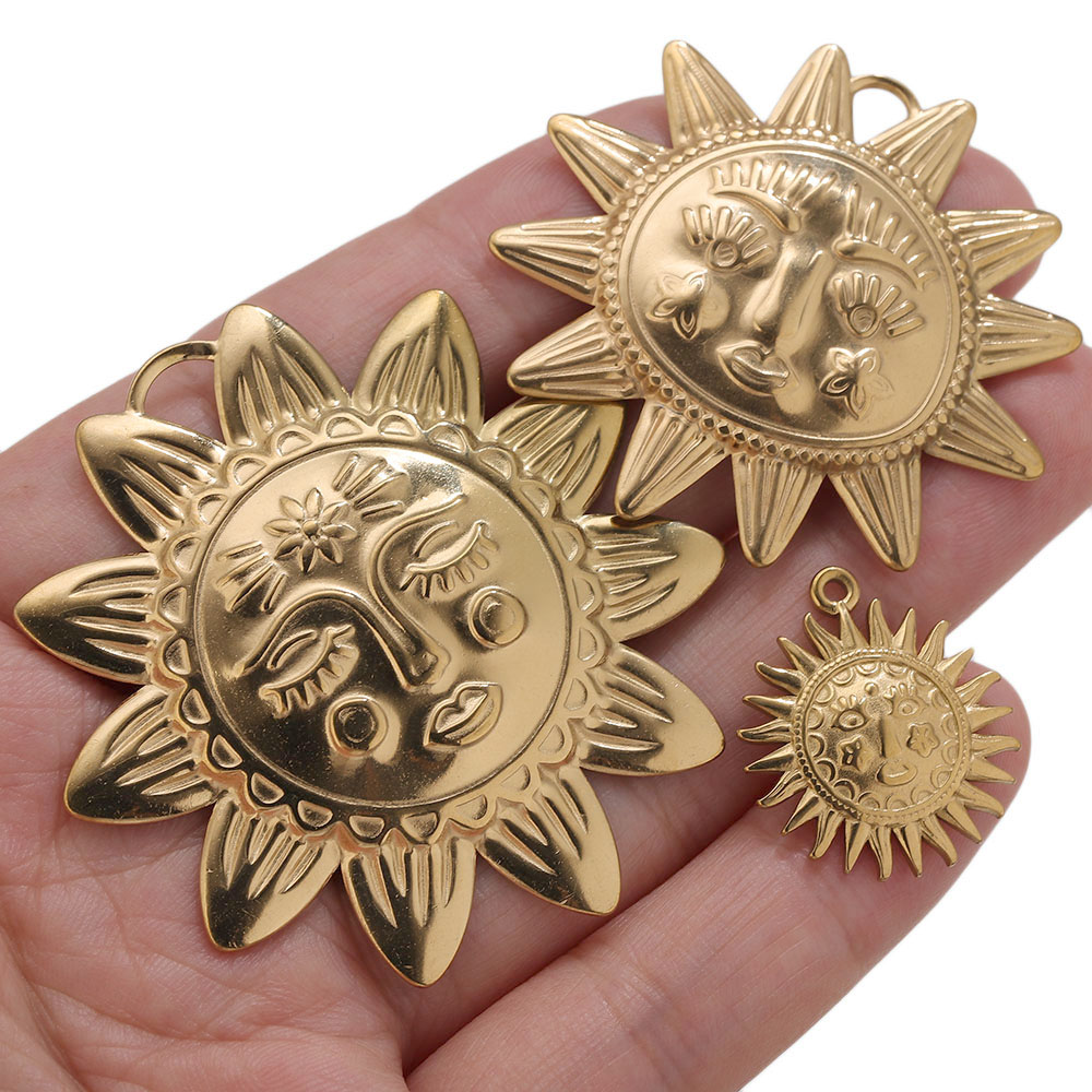 5 piezas de dijes de sol redon - Vintage Fashion Stores reseña y precio