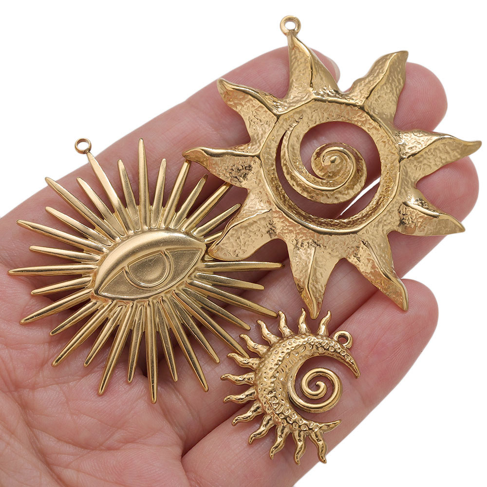 5 piezas de dijes de sol redon - Vintage Fashion Stores reseña y precio