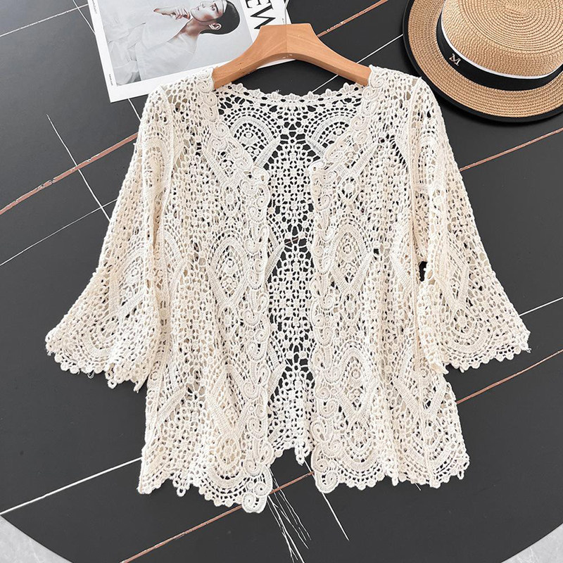 Cárdigan de punto de ganchillo - Crochet Top Boho reseña y precio