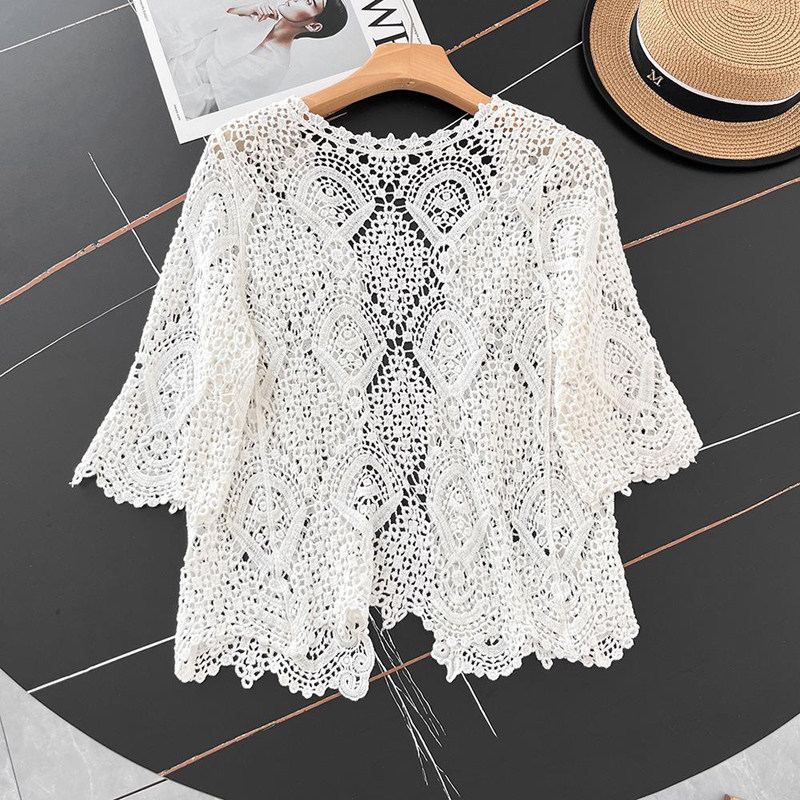 Cárdigan de punto de ganchillo - Crochet Top Boho reseña y precio