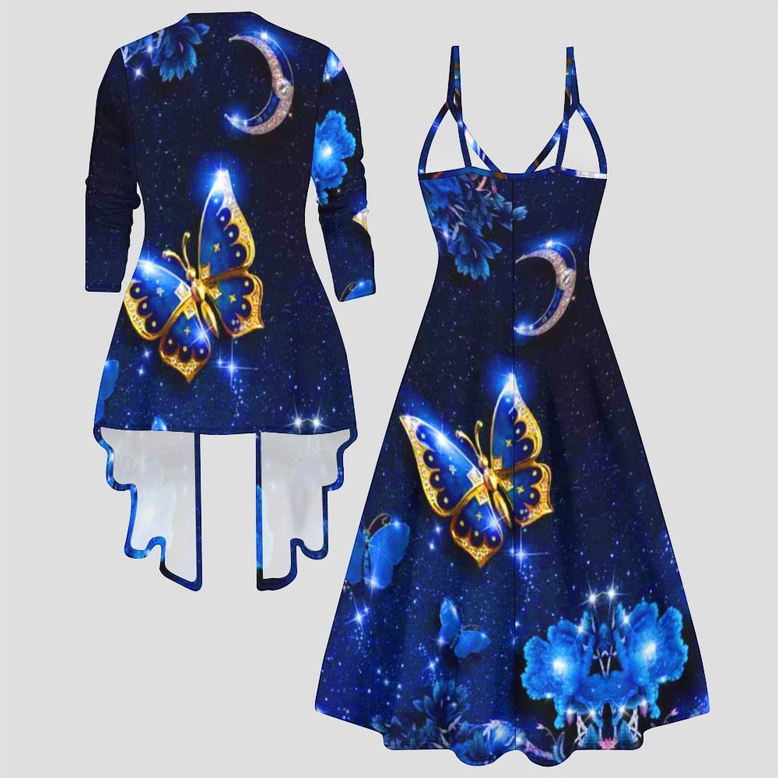 Conjunto de Dos Piezas con Est - Vintage Fashion Outfit reseña y precio