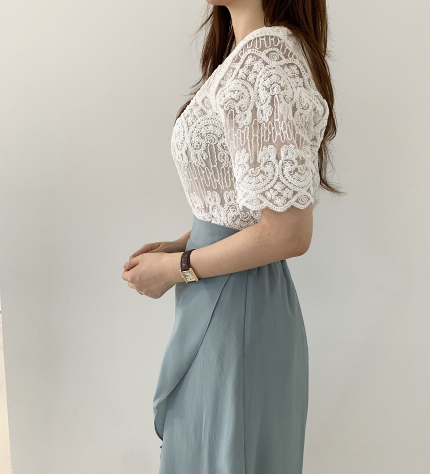 Blusa de encaje bordado transp - Crochet Top Boho reseña y precio
