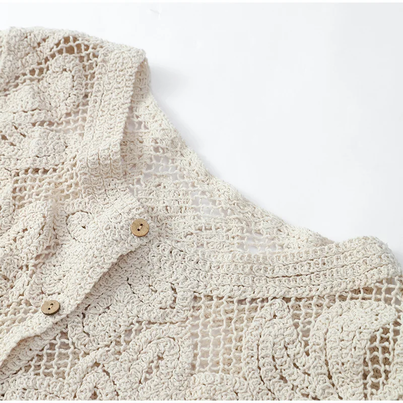Camisas de punto de ganchillo  - Crochet Top Boho reseña y precio