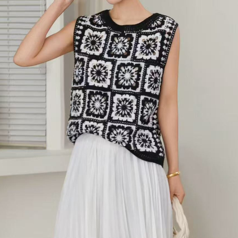 Blusa de ganchillo Granny Squa - Crochet Top Boho reseña y precio